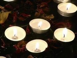 candles for meditation Stock Footage