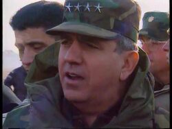 Bosnia/Serbia - Joulwan Statement On I-FOR News Clip