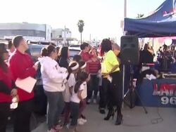 ATMOSPHERE at the Lamar Odom Greets Fans At T-Mobile And Gears Up For NBA All-Star 2011 In Los Angeles at Los Angeles CA. (Footage by WireImage Video/GettyImages) Stock Footage