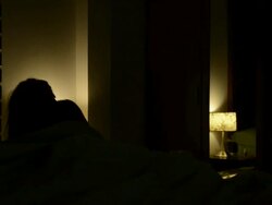 Sick Woman In Bed Stock Footage