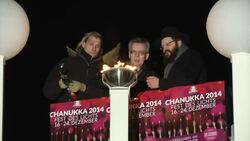 Europe's biggest menorah display is lit in Berlin, Germany on Tuesday evening to celebrate the beginning of Hanukkah, the eight-day Jewish Festival of Lights. (Dec. 16) News Clip