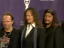 21st Annual Rock and Roll Hall of Fame Induction Ceremony press room Stock Footage
