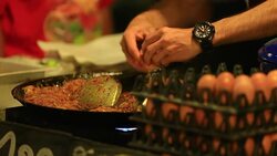 Cooking thai noodles 'Pad Thai' Stock Footage