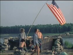 Hippies at the 'Celebration of Life' Festival Stock Footage