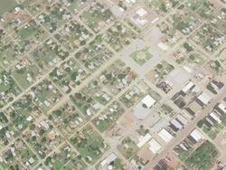 WS AERIAL View of Hollis / Oklahoma, United States Stock Footage
