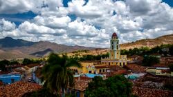 Time Lapse of Trinidad , Cuba Stock Footage