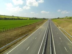 An empty new dual carriageway road. Stock Footage