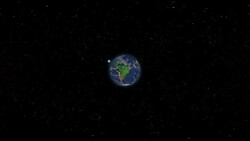 South America - Virtual Reality 360 Degrees Zoom From Space Stock Footage