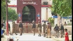 Pakistan - Bombings at busy market in north Pakistan kill 39 / Suicide attack on church kills at least 52, over 100 wounded / 30 killed as bomber attacks funeral for policeman shot in front of children / Militants attack prison and free 253 prisoners, including 25 dangerous terrorists" / Zardari leaves Presidential Palace after holding office for a record five years" News Clip