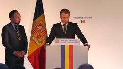 CLEAN : Emmanuel Macron promotes EU in Andorra where he is co Prince News Clip