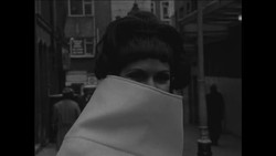 CAN970 ASSOCIATED FASHIONS DESIGN SHOW IN LONDON, MODELS OUTSIDE THEATRE SHOW OFF FASHIONS Instructional Video