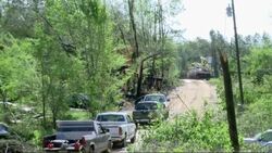 The National Weather Service says the tornado that hit the Louisville, Miss., area Monday night has a preliminary rating of EF-4. At least 34 people have died across the South and Midwest, including nine in Winston County, Miss. (April 29) News Clip