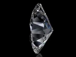 Spinning OVAL Cut Diamond with Sparkles Stock Footage