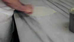 Make sweet pastry dough Stock Footage