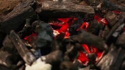 Coal fire Stock Footage
