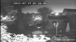 CCTV images of a meteorite flying over Brittany News Clip