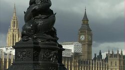 Arty shots of Big Ben against a grey sky News Clip