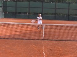 Tennis girl (HD) Stock Footage