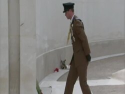 Prince Edward laying wreath News Clip