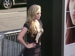 Sierra McCormick at the "If I Stay" Los Angeles Premiere Stock Footage