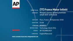 Nissan's luxury brand promises small SUV with style Instructional Video