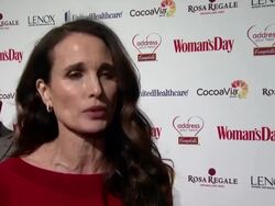 EVENT CAPSULE CHYRON - Woman's Day Red Dress Awards Red Carpet Benefitting Go Red For Women Stock Footage
