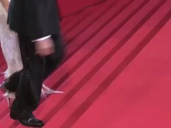 Kasia Smutniak, Domenico Procacci at Reality Premiere: 65th Cannes Film Festival at Palais des Festivals on May 18, 2012 in Cannes, France (Footage by WireImage Video/Getty Images) Stock Footage