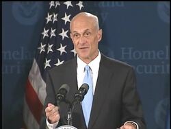 Homeland security chief Michael Chertoff said Wednesday that 75 metropolitan areas would have advanced disaster communications systems by 2009. News Clip