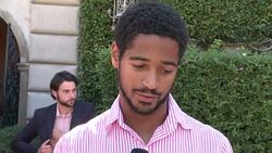 INTERVIEW - Alfred Enoch at The Rape Foundation's Annual Brunch Stock Footage