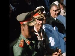 SYND 2-9-71 MILITARY PARADE TO CELEBRATE INDEPENDENCE ANNIVERSARY News Clip