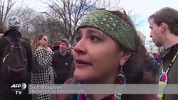 VOICED : Indigenas estadounidenses protestan contra oleoducto News Clip