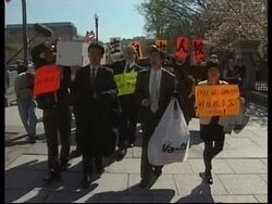 USA: PROTEST AGAINST CHINA'S HUMAN RIGHTS POLICIES News Clip