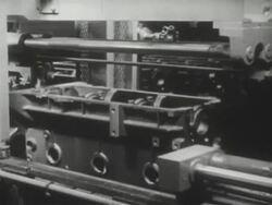 CU of engine assembled by automated equipment Stock Footage