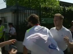 Rafael Nadal Arrives at Wimbledon News Clip