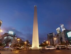 The Obelisk, Buenos Aires, Argentina Stock Footage