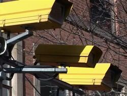 Surveillance Security cameras Stock Footage