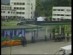 COLOMBIA: BOGOTA: PROTESTS OUTSIDE US EMBASSY (2) News Clip