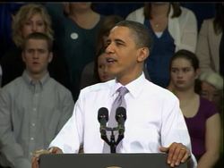 President Barack Obama mocked Republicans'' campaign to repeal his new health care law, saying they should "Go for it" and see how well they fare with voters. News Clip