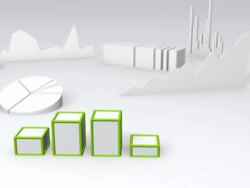 Simple 3D bar chart Stock Footage