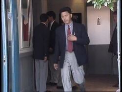 UK: LONDON: THE DALAI-LAMA ARRIVES AT HEATHROW AIRPORT News Clip