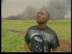 Burning lava in Goma plus locals fleeing to Rwanda News Clip