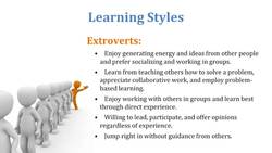 Understanding People and Learning Styles Instructional Video
