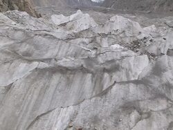 Close up of ice layers, Himalayas Stock Footage