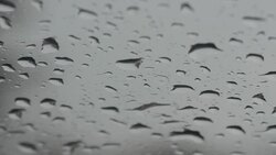 HD:Raining water drop dawn the glass Stock Footage