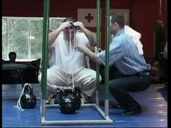 Weightlifter lifts weights with his ears Instructional Video