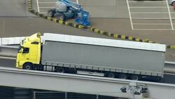Aerial views of the Port of Dover News Clip