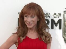 Kathy Griffin at The Book Of Mormon Los Angeles Opening Night Stock Footage