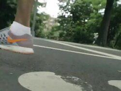 Runner's Legs Stock Footage