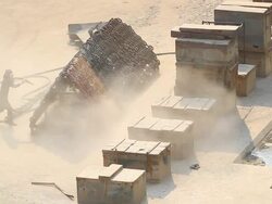 Sandblasting Stock Footage