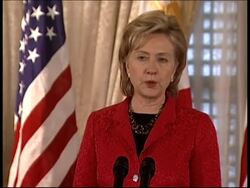 Secretary of state meets counterpart, comments News Clip